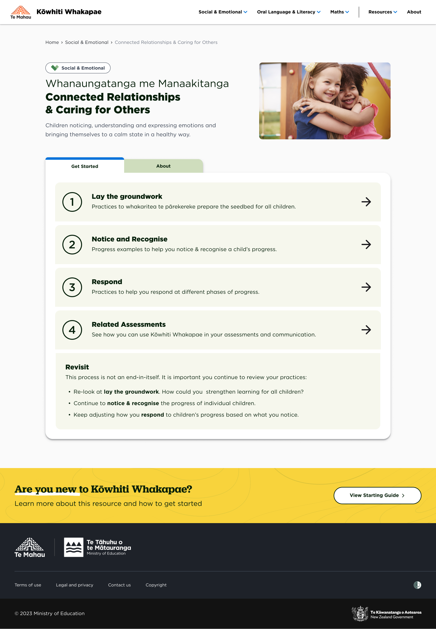 Final, high-fidelity design of the overview page